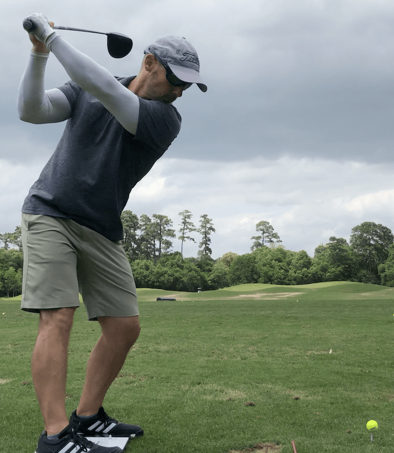 Golfer Geek & Callaway Epic Max in Backswing Mode Golfer Geek & Callaway Epic Max in Backswing Mode