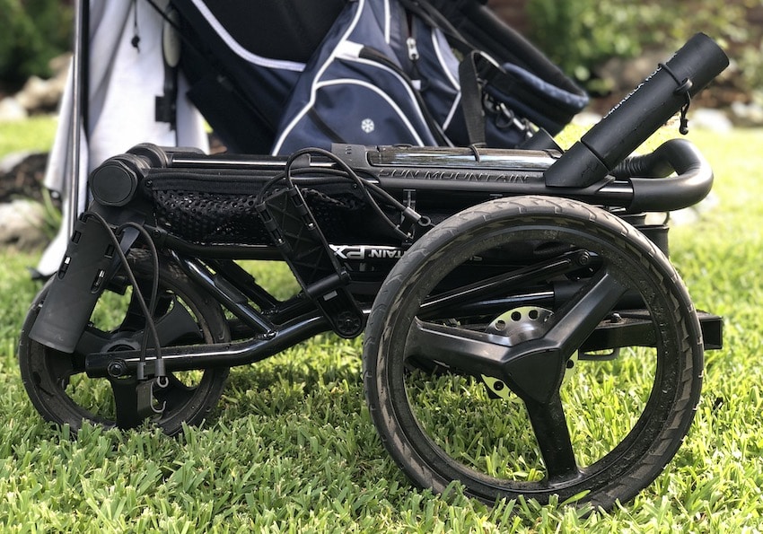 Sun Mountain Pathfinder 3X Push Cart on the course