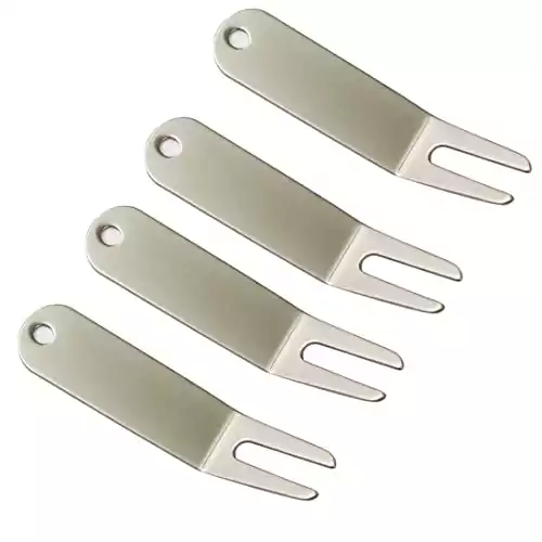 GOLTERS Metal Bending Golf Divot Repair Tool 4 Pack