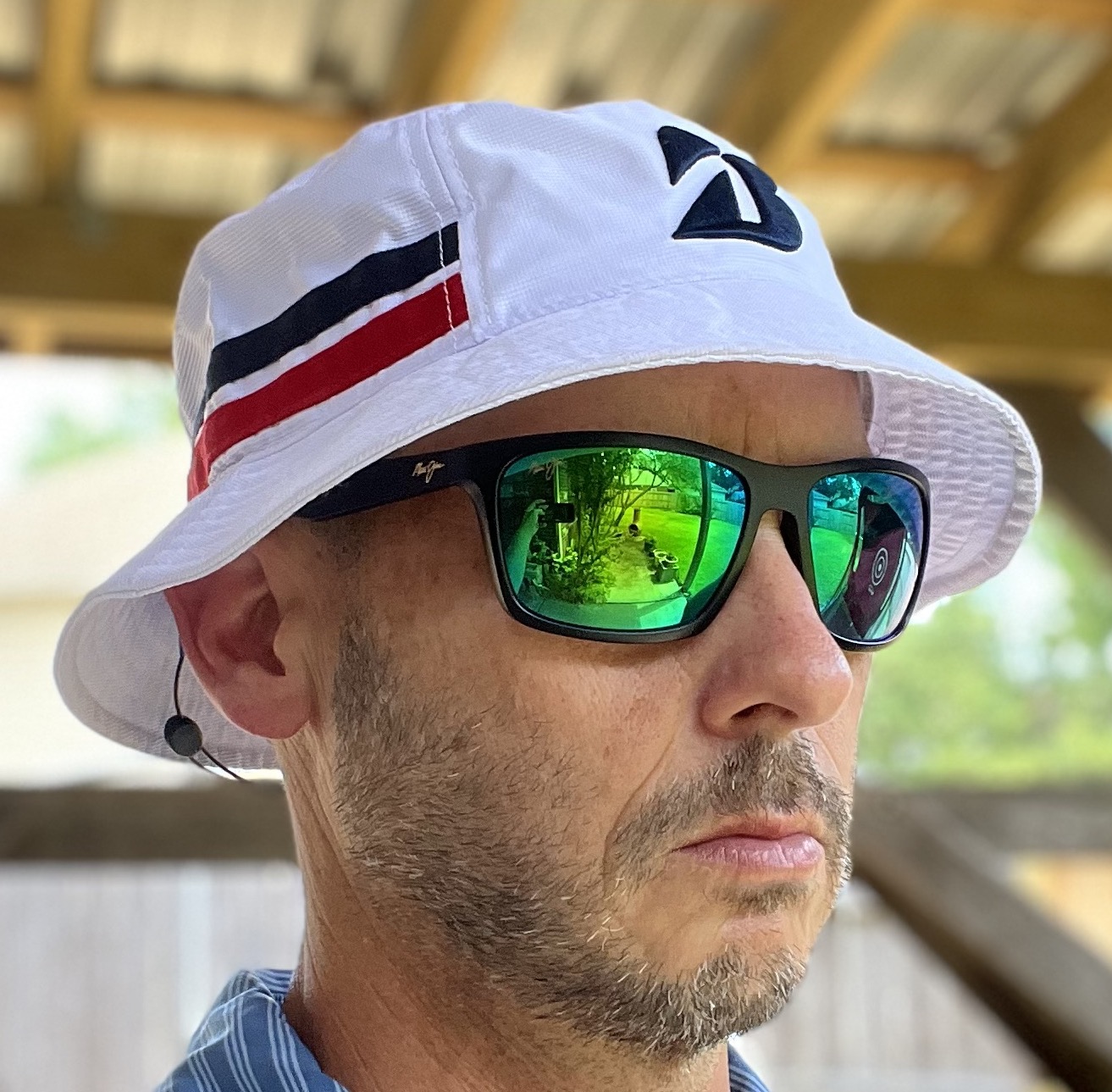 Maui Jim Men's Makoa Polarized Wrap Sunglasses