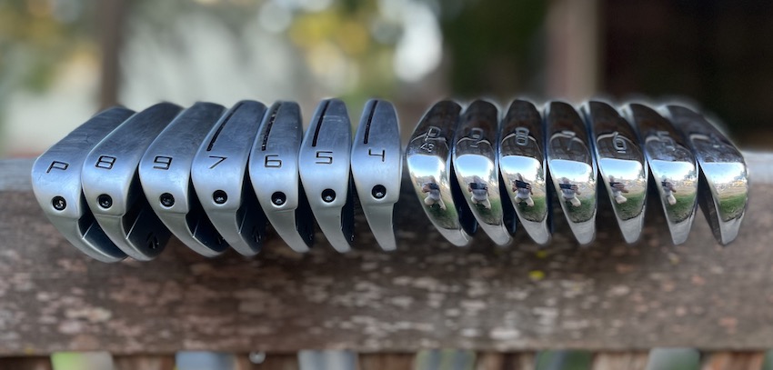 2023 Taylormade P790 Irons vs 2023 Titleist T200 Irons Toe View 2023 Taylormade P790 Irons vs 2023 Titleist T200 Irons Toe View