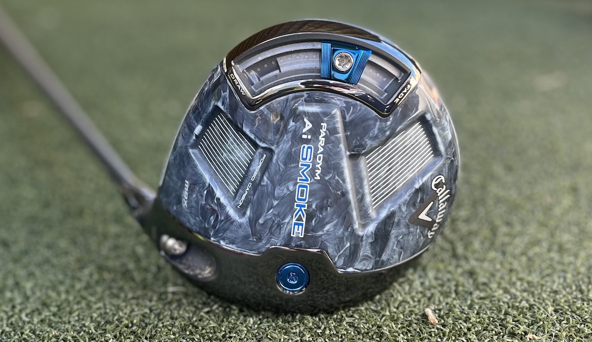 Callaway Paradym Ai Smoke max driver sole and adjustable weight