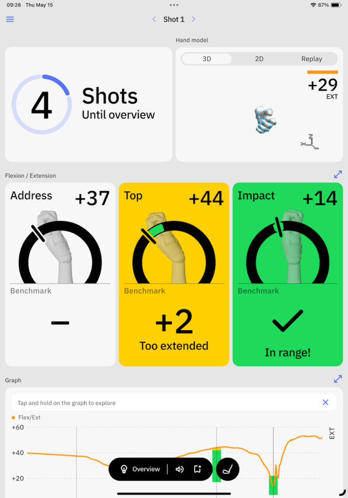 Hackmotion guided session screen