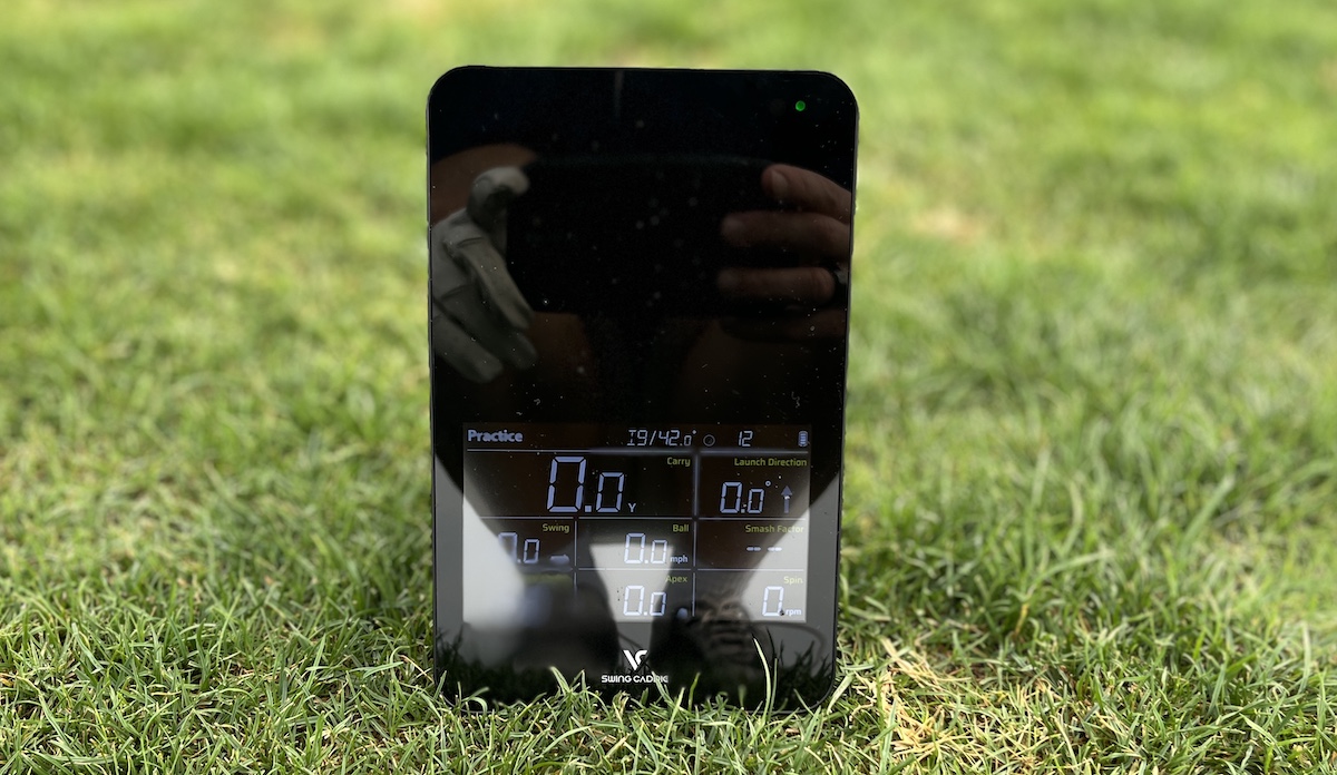 Voice Caddie SC4 Pro On the range