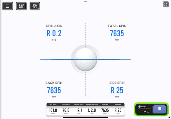 Voice Caddie SC4 Pro spin view