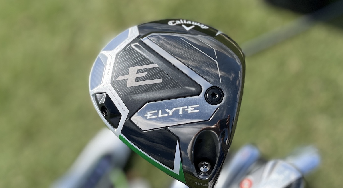 Callaway Elyte Driver with weight in draw position