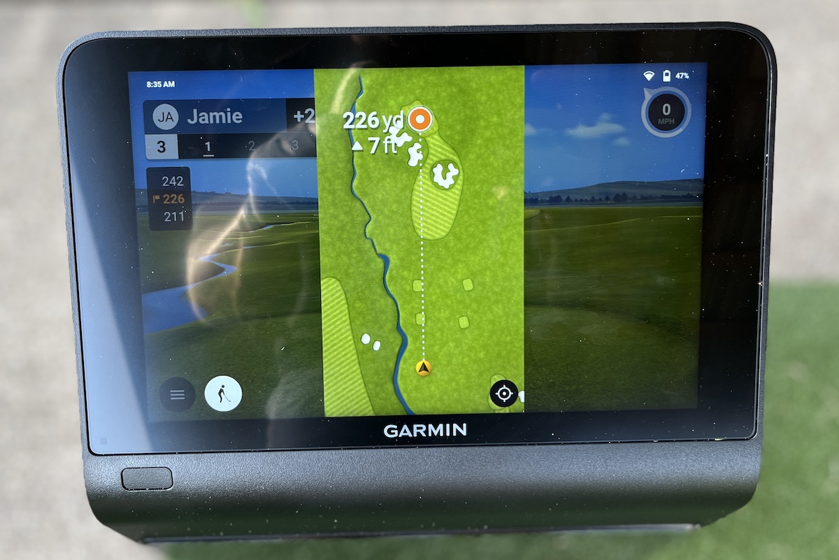 Garmin Approach R50 Launch Monitor Overhead Hole View