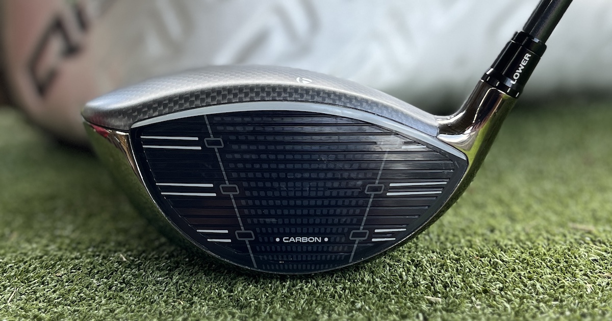 The Taylormade Qi35 Max driver Club Face