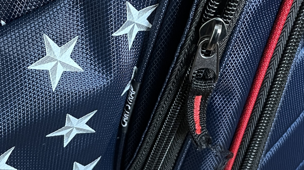 Bag Boy CB-15 Cart Bag Cart Strap Pass Through Slot Bag Boy CB-15 Cart Bag Cart Strap Pass Through Slot