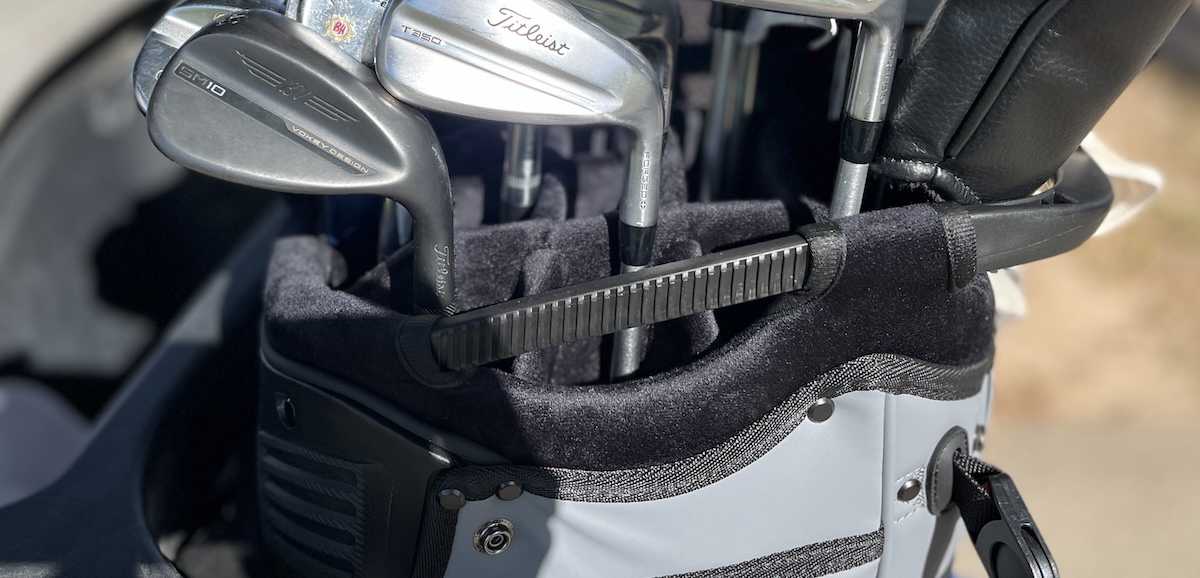 stewart golf nexas hybrid stand bag sitting cozey on my cart stewart golf nexas hybrid stand bag sitting cozey on my cart