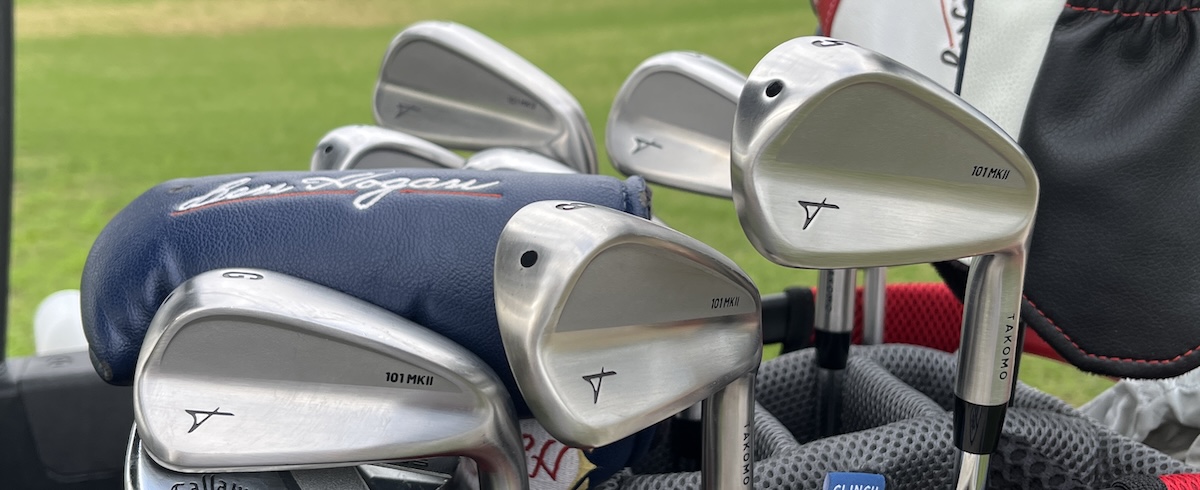 Takomo 101 MKII irons on 4th hole