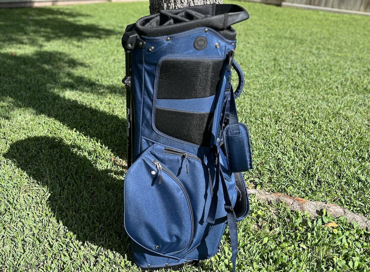 Bag Boy HB 100 by a tree Bag Boy HB 100 by a tree
