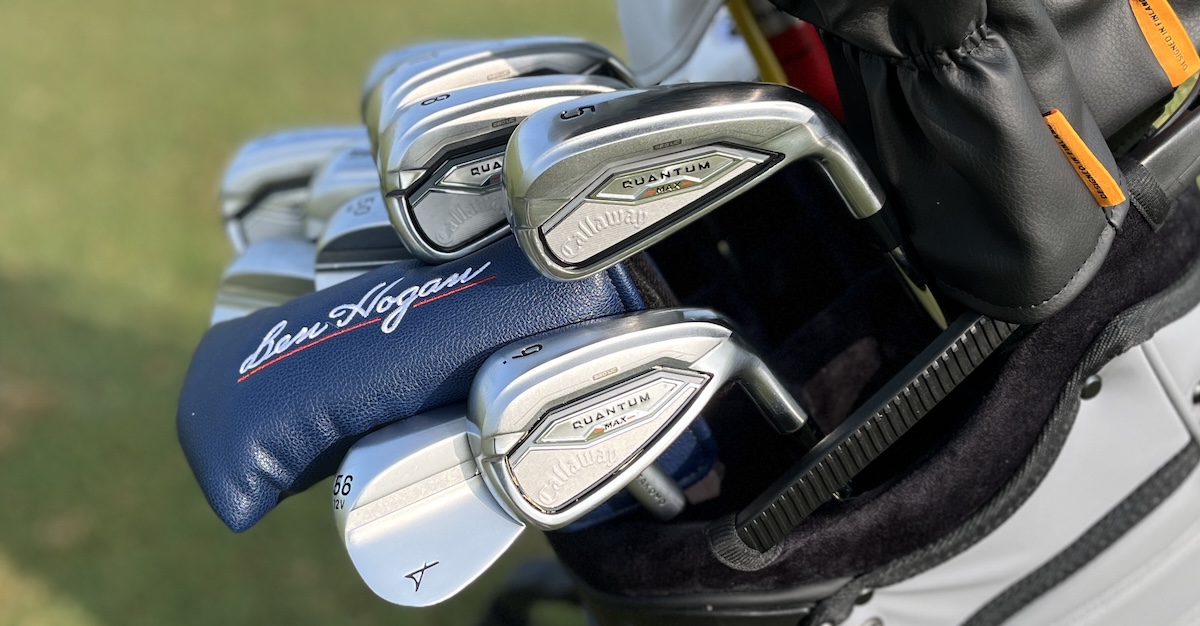 Callaway Quantam Max Irons at range sesh