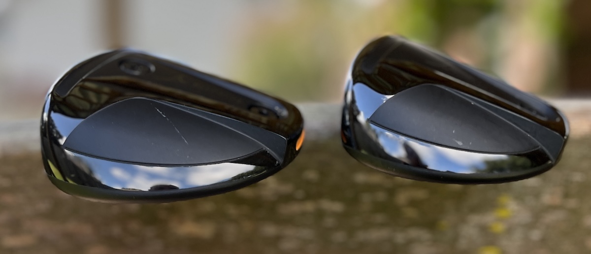 Toe view of the Takomo Ignis D2 3 and 5 wood heads