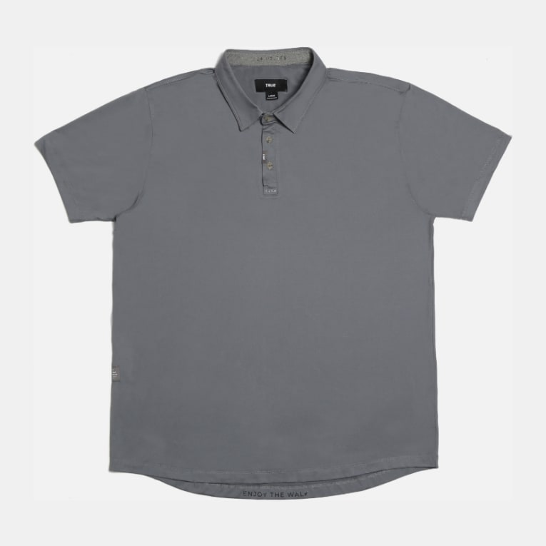TRUE Linkswear All Day Polo in Charcoal