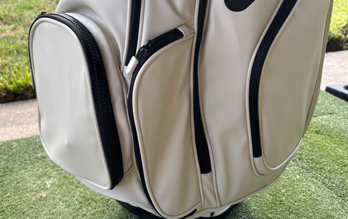 Sunday Golf Big Rig cart bag front pockets