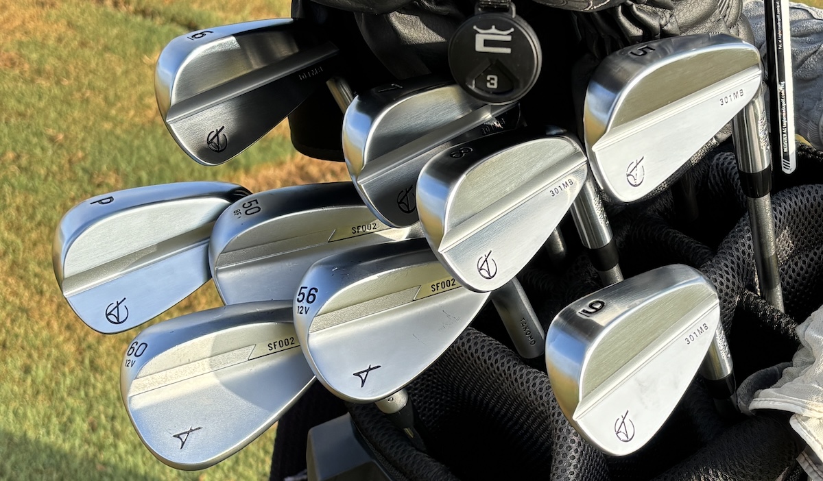 Takomo 301 MB irons in the bag at the range